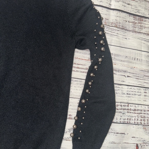 Ann Taylor Black pearlızed sweater Sz. S - Picture 7 of 8